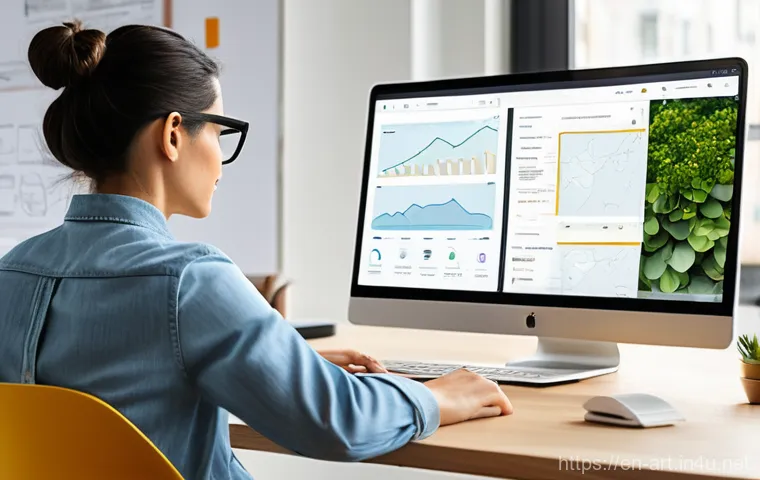 미술 전공자의 진로 탐색 - **Digital Illustrator/Concept Artist at Work:**
    "A young, diverse digital illustrator, dressed i...