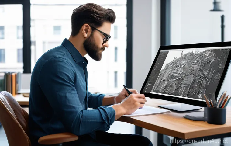 미술 교육과 AI 드로잉 - A vibrant and inclusive art class is in session, filled with a diverse group of students in their la...