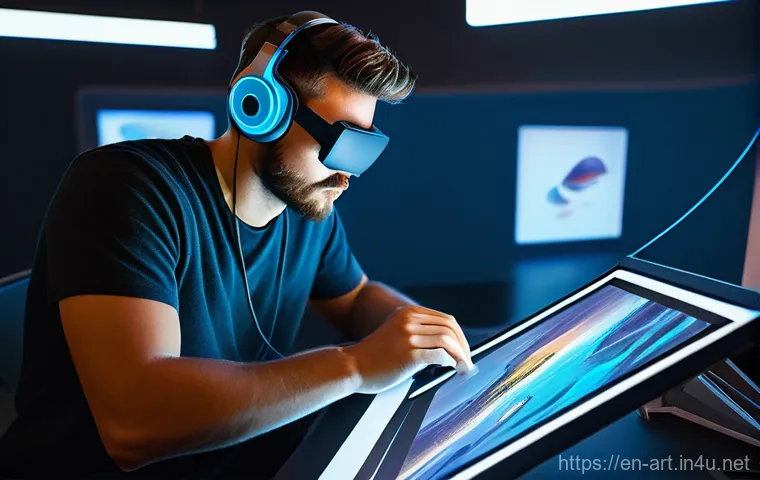 미술과 패션 디자인 교육 - **Prompt:** A determined female fashion design student, in her early twenties, is meticulously worki... 미술과 패션 디자인 교육 - **Prompt:** A determined female fashion design student, in her early twenties, is meticulously worki...