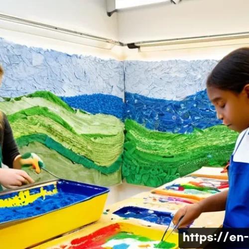 Home 30 미술 교육과 지속 가능 예술 - **Prompt 1: "Conscious Young Creators in a Vibrant Eco-Art Studio"**
A group of diverse, enthusi...